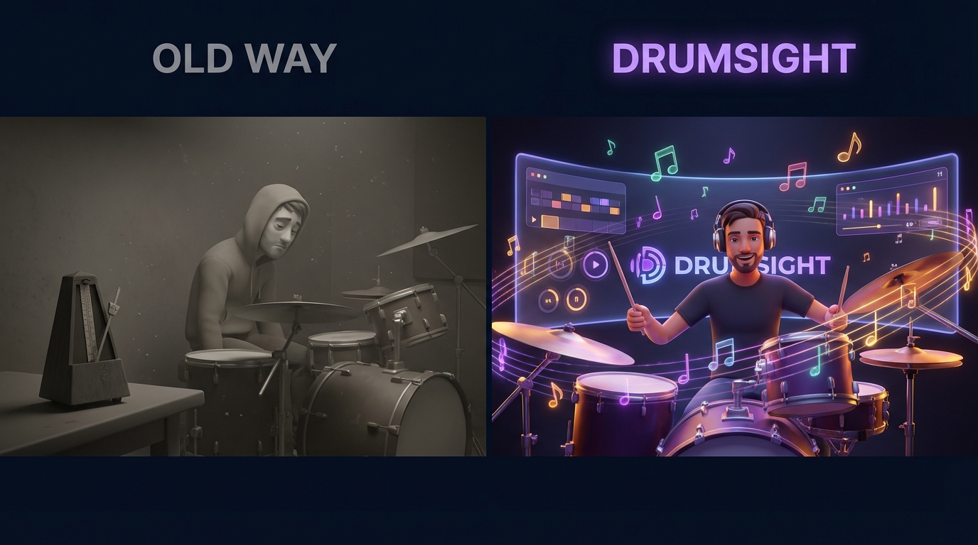 Old Way vs DrumSight